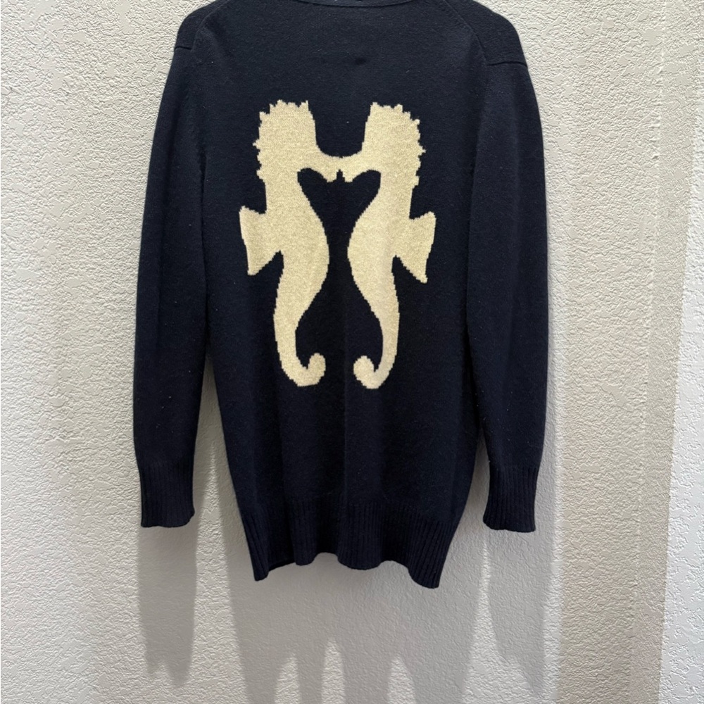 Seaton Seahorse Grandpa Cardigan Sweater
